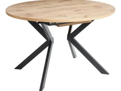 Tavolo da pranzo estensibile CARLEA Marrone chiaro 120/160 cm 120 cm