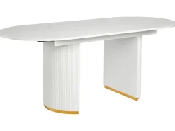 Tavolo da pranzo estensibile DULVERTON Bianco 160/200 cm 90 cm