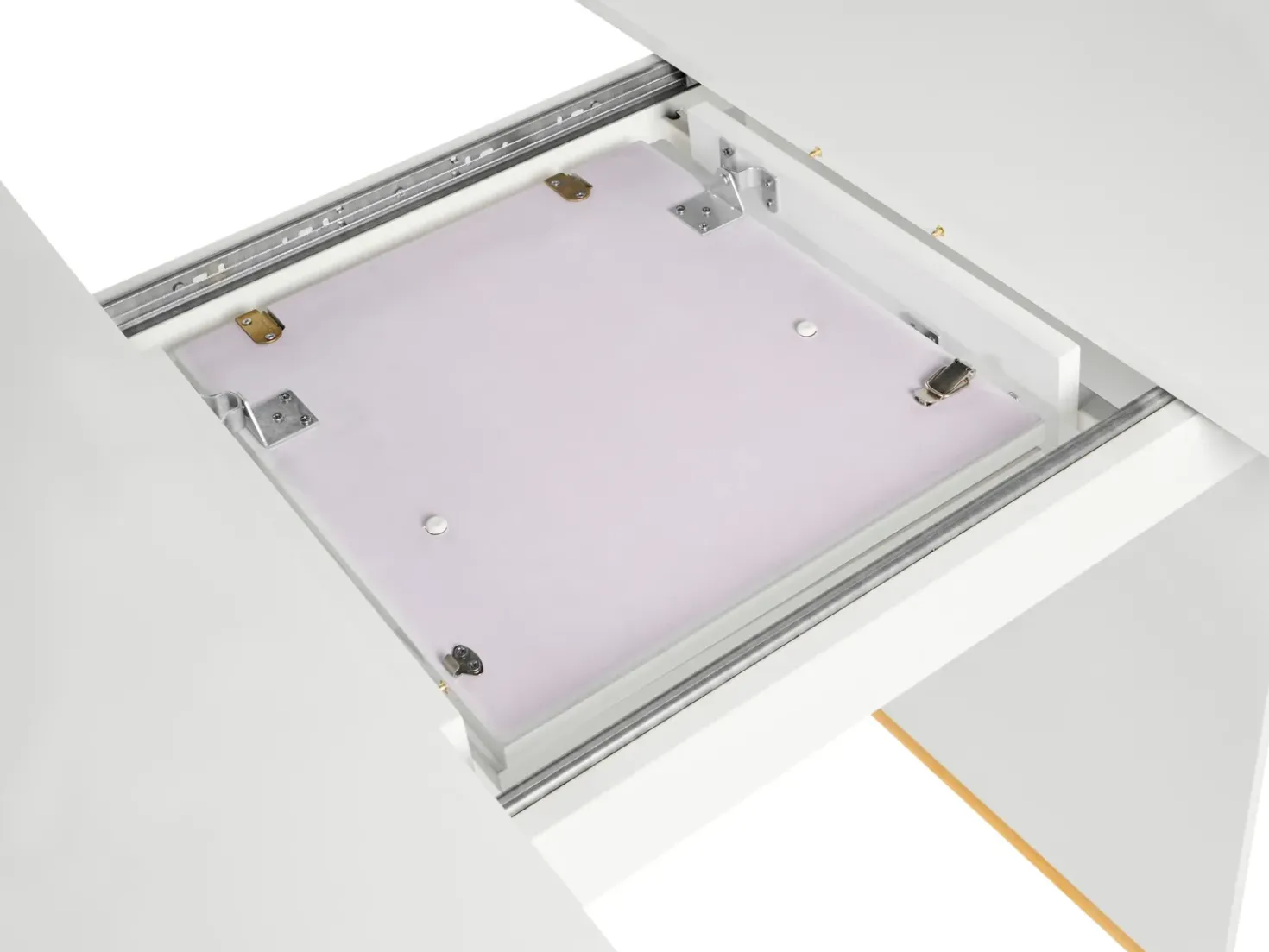 Tavolo da pranzo estensibile DULVERTON Bianco 160/200 cm 90 cm