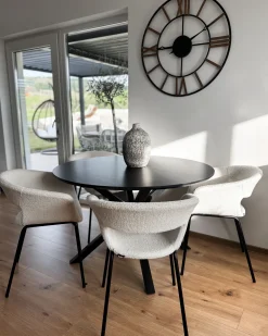 Tavolo da pranzo FITZROY Nero 120 cm 120 cm