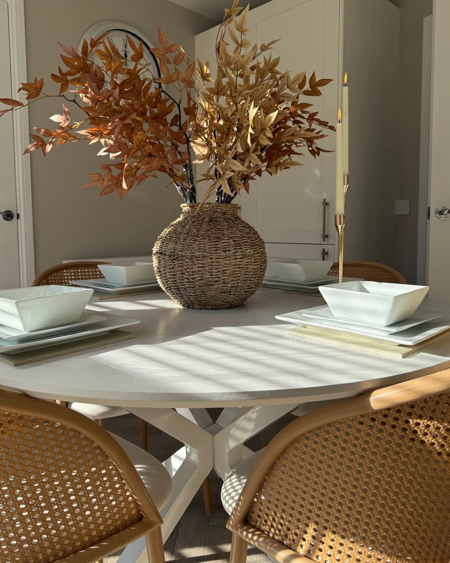 Tavolo da pranzo FITZROY Bianco 120 cm 120 cm