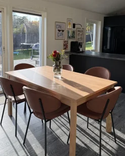 Tavolo da pranzo GISELA Rovere chiaro 160 cm 90 cm