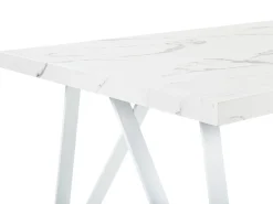 Tavolo da pranzo GRIEGER Marmo bianco 160 cm 90 cm
