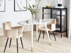 Tavolo da pranzo GUTIERE Marmo bianco 120 cm 70 cm