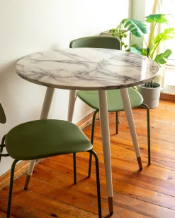 Tavolo da pranzo GUTIERE Marmo bianco 120 cm 70 cm