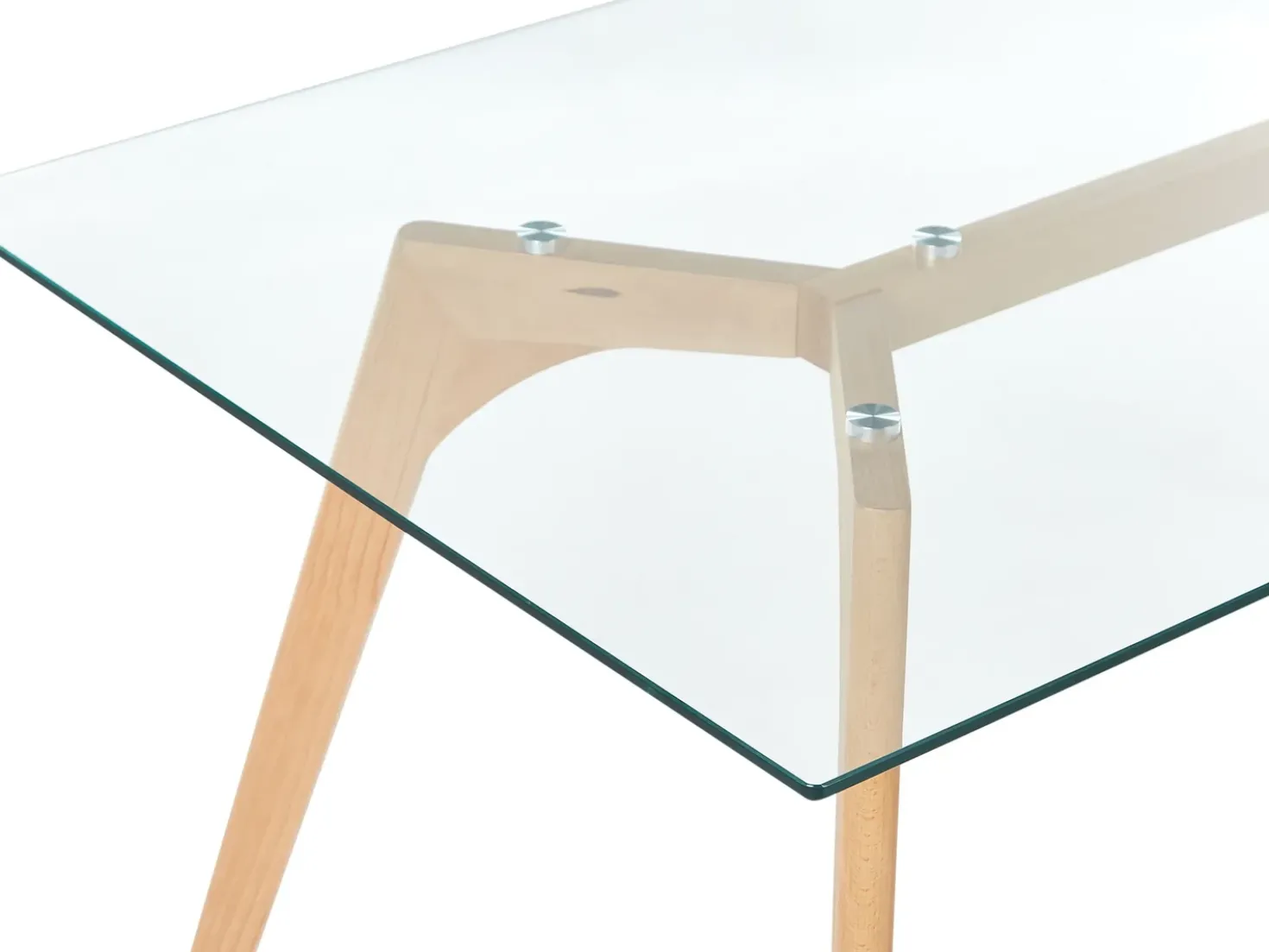 Tavolo da pranzo HUDSON Trasparente 180 cm 90 cm Vetro temperato
