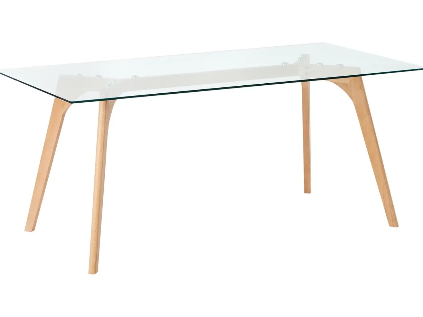 Tavolo da pranzo HUDSON Trasparente 180 cm 90 cm Vetro temperato
