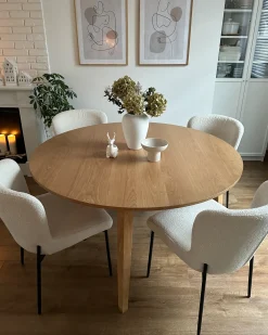Tavolo da pranzo HUNTLEY Rovere chiaro 140 cm 140 cm