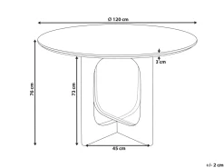 Tavolo da pranzo KARLO Marrone chiaro 120 cm 120 cm