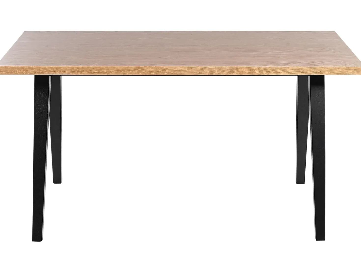 Tavolo da pranzo LENISTER Marrone/Nero 150 cm 90 cm