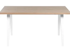 Tavolo da pranzo LENISTER Marrone/Bianco 150 cm 90 cm