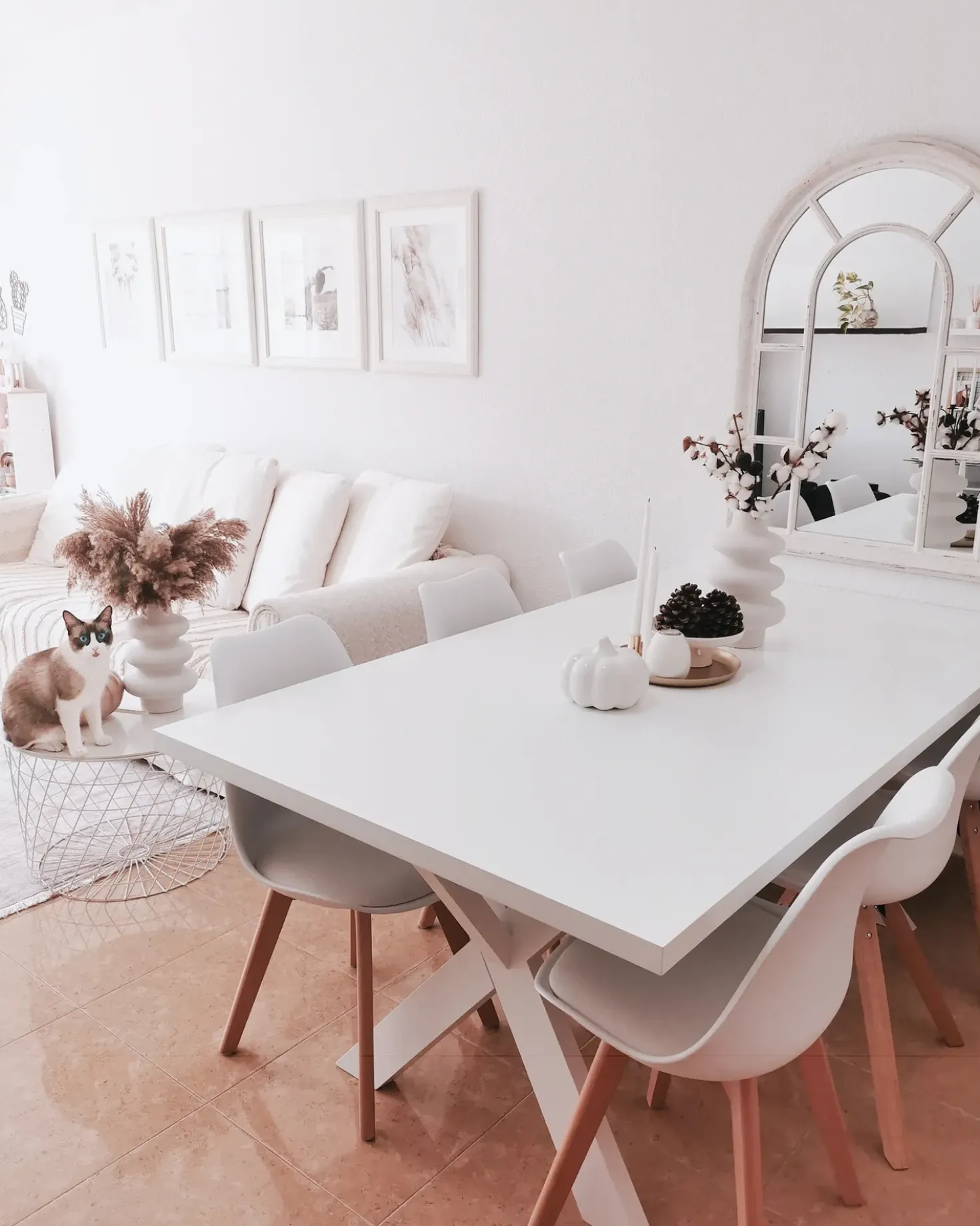Tavolo da pranzo LISALA Bianco 180 cm 100 cm