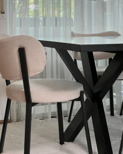 Tavolo da pranzo LISALA Nero 180 cm 100 cm
