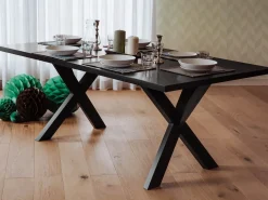 Tavolo da pranzo LISALA Nero 180 cm 100 cm
