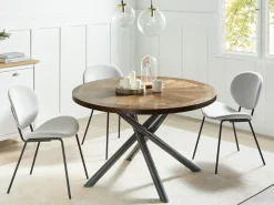 Tavolo da pranzo LORENZO Frassino marrone 120 cm 120 cm