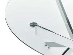 Tavolo da pranzo MARAMO Argento 120 cm 120 cm Vetro temperato
