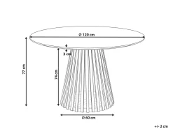 Tavolo da pranzo MESILLA Marrone 120 cm 120 cm Legno d'acacia