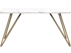 Tavolo da pranzo MOLDEN Marmo/Oro 150 cm 80 cm