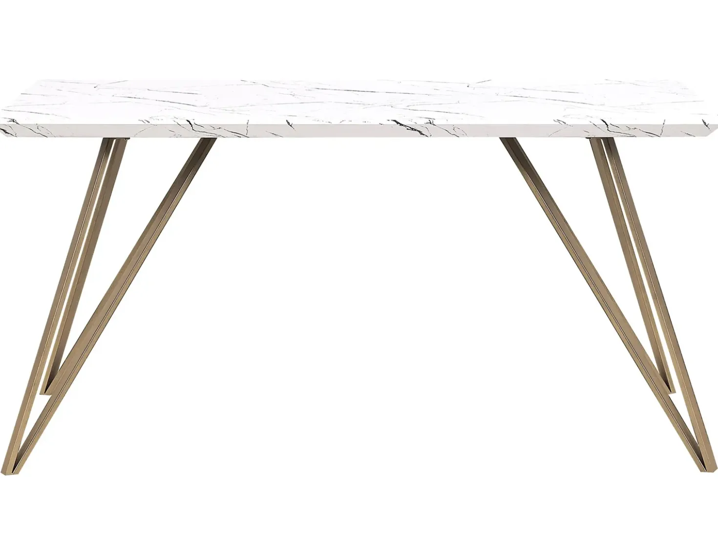 Tavolo da pranzo MOLDEN Marmo/Oro 150 cm 80 cm