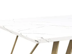 Tavolo da pranzo MOLDEN Marmo/Oro 150 cm 80 cm