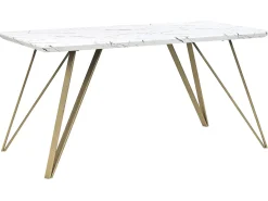 Tavolo da pranzo MOLDEN Marmo/Oro 150 cm 80 cm