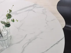 Tavolo da pranzo ODEON Marmo bianco 120 cm 120 cm