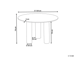 Tavolo da pranzo ORIN Frasino scuro 120 cm 120 cm