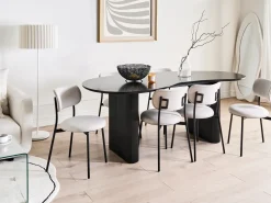 Tavolo da pranzo PEERY Nero 198 cm 93 cm