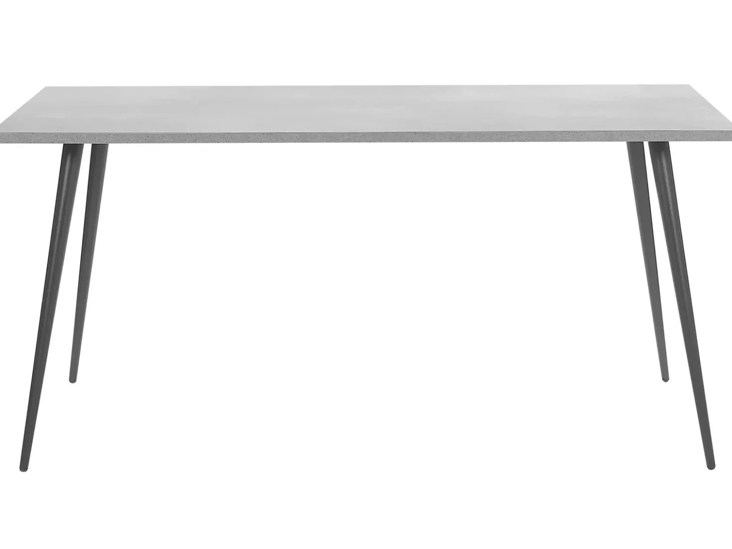 Tavolo da pranzo SANTIAGO Grigio effetto cemento 160 cm 80 cm