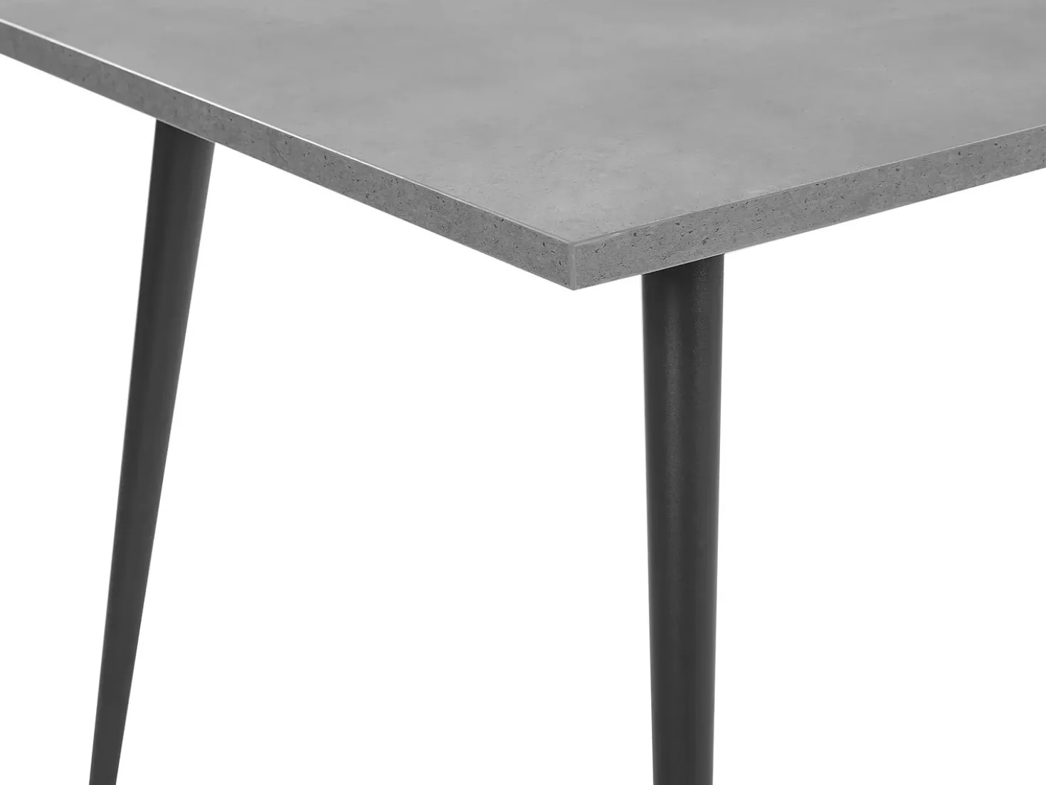 Tavolo da pranzo SANTIAGO Grigio effetto cemento 160 cm 80 cm