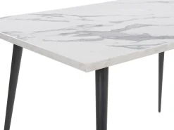 Tavolo da pranzo SANTIAGO Marmo bianco 160 cm 80 cm