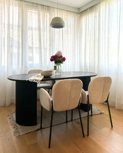 Tavolo da pranzo SAVORY Nero 180 cm 90 cm