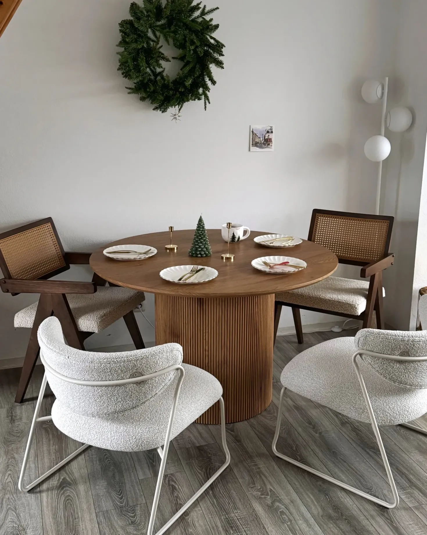 Tavolo da pranzo SHEHO Marrone chiaro 120 cm 120 cm