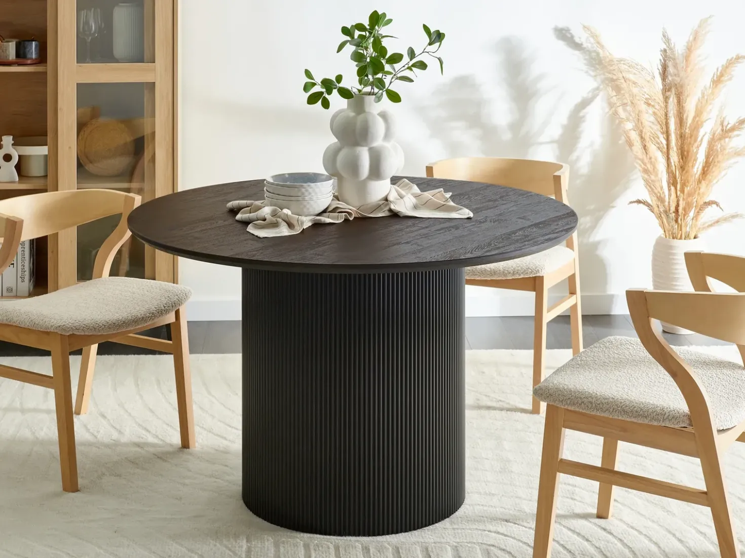 Tavolo da pranzo SHEHO Nero 120 cm 120 cm