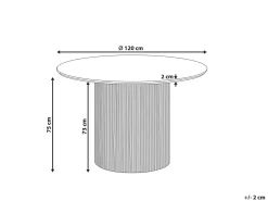 Tavolo da pranzo SHEHO Nero 120 cm 120 cm