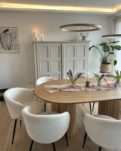 Tavolo da pranzo SHERIDAN Frassino naturale 180 cm 100 cm
