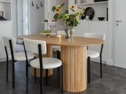 Tavolo da pranzo SHERIDAN Frassino naturale 180 cm 100 cm