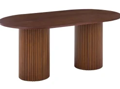Tavolo da pranzo SHERIDAN Frasino scuro 180 cm 100 cm