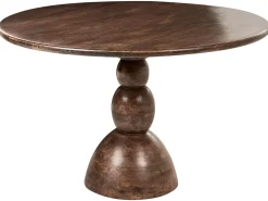 Tavolo da pranzo SILVON Marrone scuro 120 cm 120 cm Legno di mango