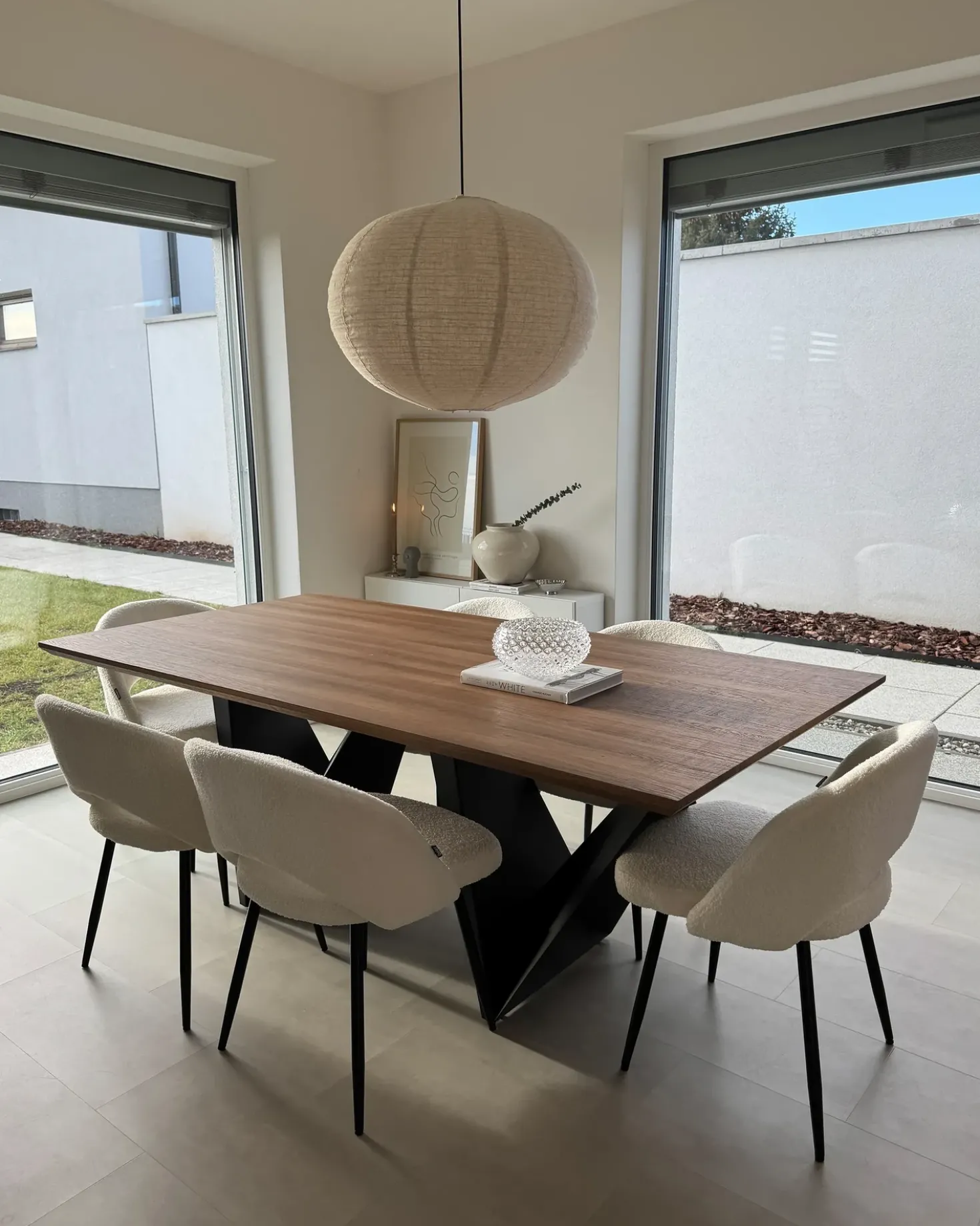Tavolo da pranzo SINTRA Marrone scuro 200 cm 100 cm