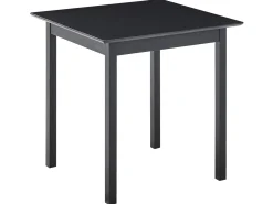 Tavolo da pranzo VERITAS Nero 75 cm 75 cm Legno di pino
