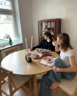 Tavolo da pranzo WAIPORI Rovere chiaro 140 cm 140 cm