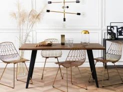 Tavolo da pranzo WITNEY Marrone scuro 160 cm 90 cm