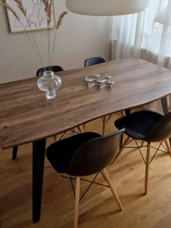 Tavolo da pranzo WITNEY Marrone scuro 160 cm 90 cm
