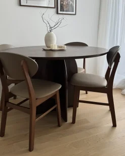 Tavolo da pranzo YARRA Marrone scuro 120 cm 120 cm