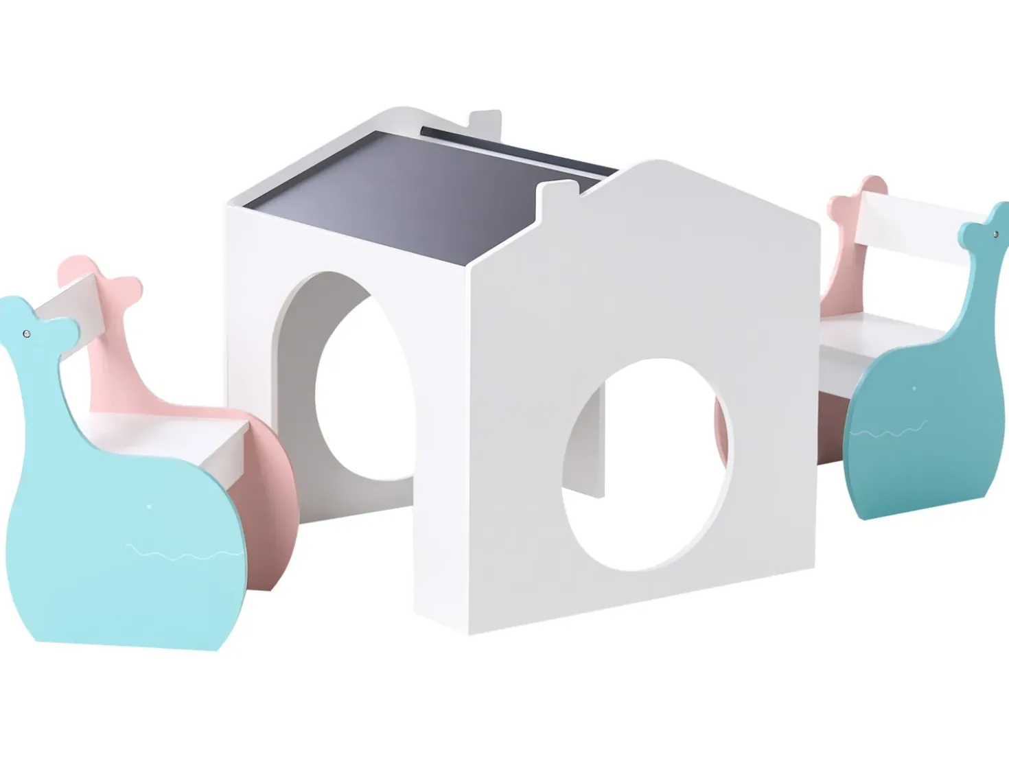 Tavolo per bambini con sedie WOOLI Multicolore