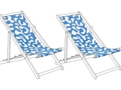 Teli da sdraio ANZIO/AVELLINO 113 x 44 cm Blu