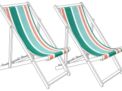 Teli da sdraio ANZIO/AVELLINO 113 x 44 cm Multicolore