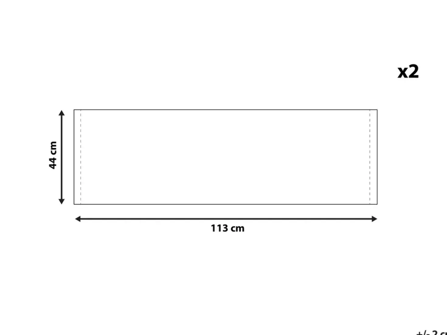 Teli da sdraio ANZIO/AVELLINO 113 x 44 cm Grigio