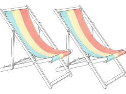Teli da sdraio ANZIO/AVELLINO 113 x 44 cm Multicolore